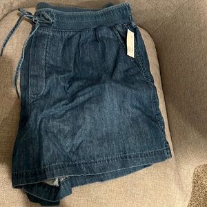 Gap jean shorts with drawstring